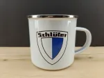 Schlüter Wappen Emaille Tasse
